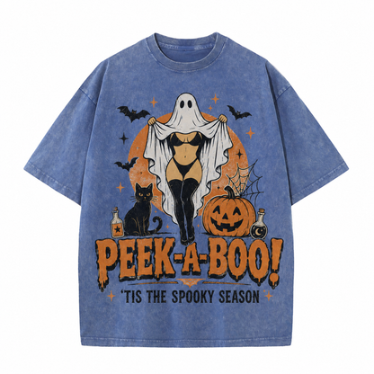 Peek-A-Boo Spooky Season Vintage Tee