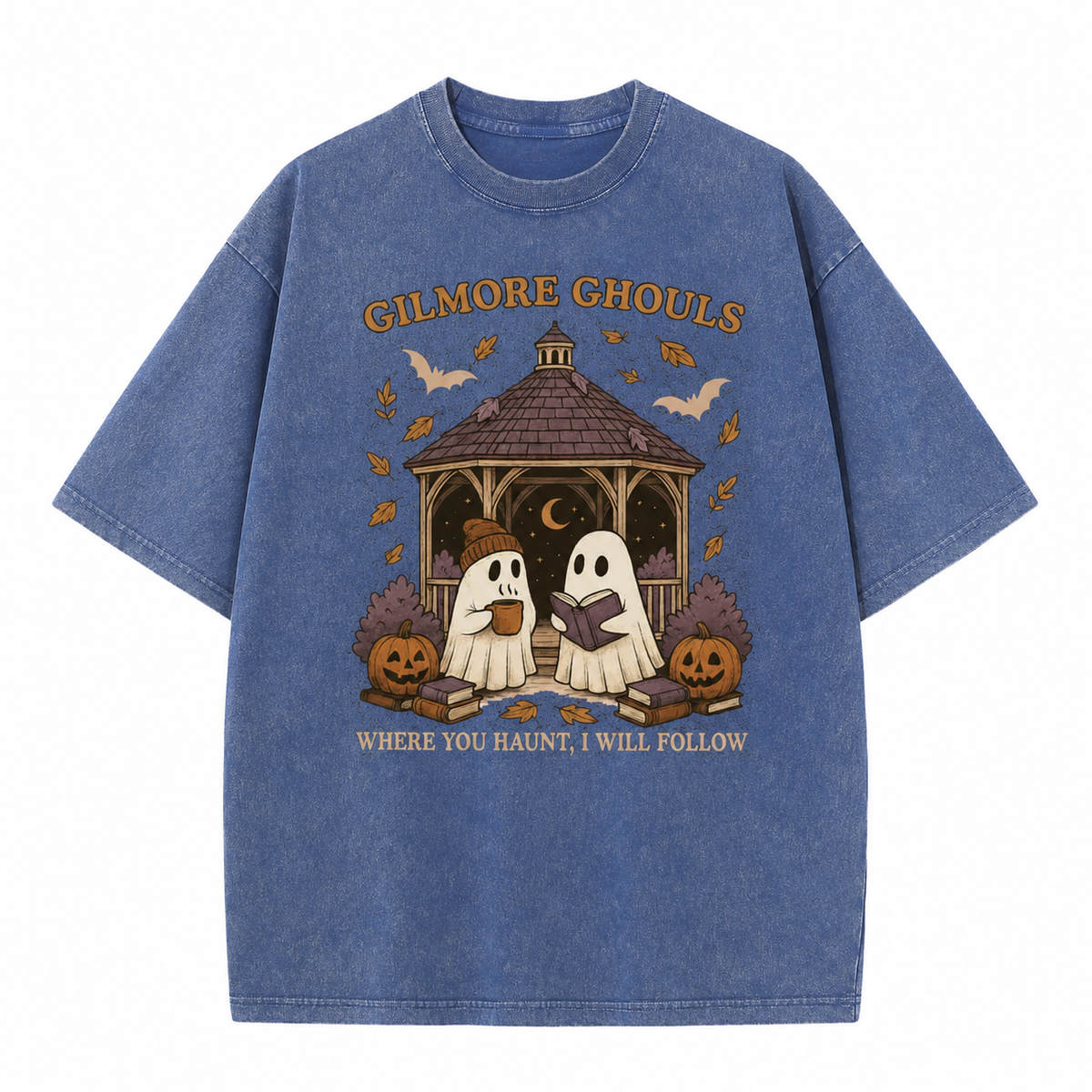 T-shirt graphique vintage « Fantômes douillets »