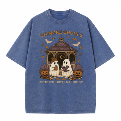 T-shirt graphique vintage « Fantômes douillets »