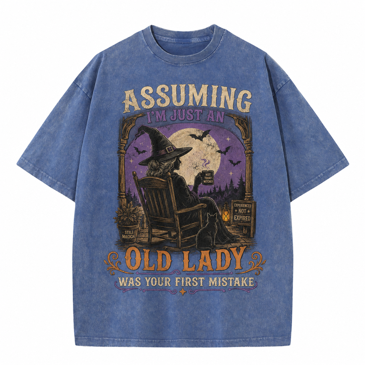 T-shirt « Croire que je suis juste une vieille dame a été votre première erreur »