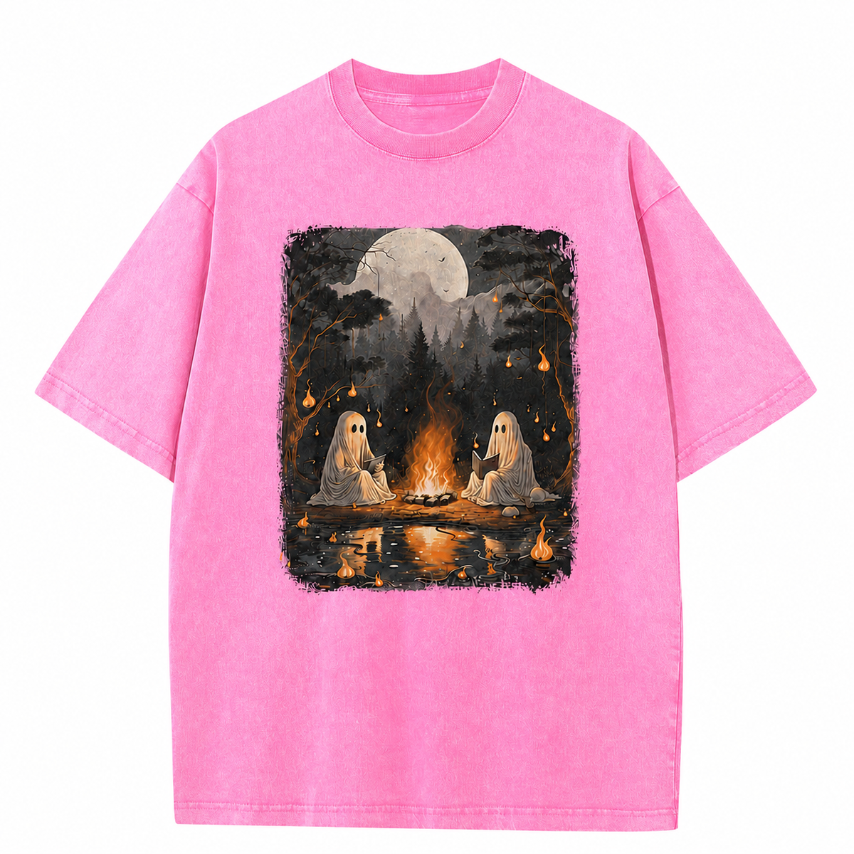Ghost Campfire Vintage Graphic Tee