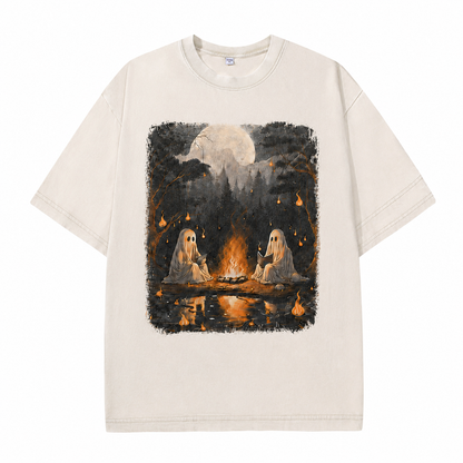Ghost Campfire Vintage Graphic Tee