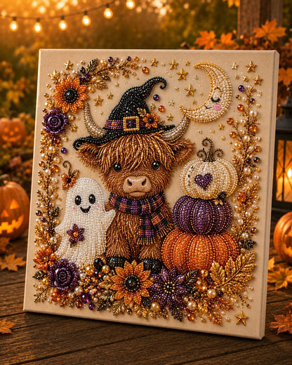 🎃 Set de bricolaj „Halloween Pearl Art” – Nu e nevoie de abilități de pictură, trebuie doar să potrivești și să așezi perlele.